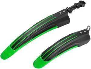 Fresh Fab Finds Bike Fender Set Front & Rear Mudguards 2426" MTB - Green - One size Fresh Fab Finds Bike Fender Set Front & Rear Mudguards 2426" MTB - Green - One size