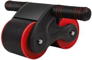 Fresh Fab Finds Ab Roller with Rebound, Kneel Pad & Phone Holder - Red - One size
