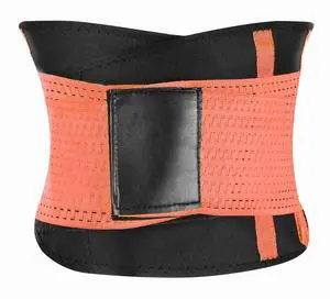 Fresh Fab Finds U-Shaped Slimming Waist Belt Tummy Cincher for Women - Orange - Small