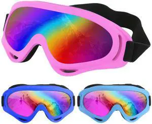 Fresh Fab Finds 3-Pack Snow Ski Goggles UV Protective Eyewear for Winter Sports - Multi - One size Fresh Fab Finds 3-Pack Snow Ski Goggles UV Protective Eyewear for Winter Sports - Multi - One size
