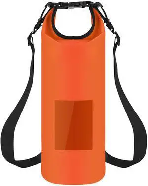 Fresh Fab Finds 10L Floating Waterproof Dry Bag w/ Window Roll Top - Orange - 10L Fresh Fab Finds 10L Floating Waterproof Dry Bag w/ Window Roll Top - Orange - 10L