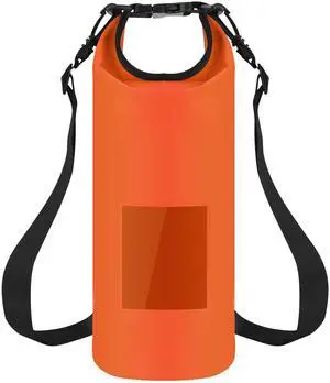 Fresh Fab Finds 20L Floating Waterproof Dry Bag w/ Window Roll Top - Orange - 20L Fresh Fab Finds 20L Floating Waterproof Dry Bag w/ Window Roll Top - Orange - 20L