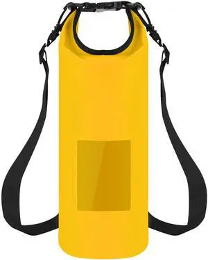 Fresh Fab Finds 10L Floating Waterproof Dry Bag w/ Window Roll Top - Yellow - 10L Fresh Fab Finds 10L Floating Waterproof Dry Bag w/ Window Roll Top - Yellow - 10L