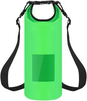 Fresh Fab Finds 20L Floating Waterproof Dry Bag w/ Window Roll Top - Green - 20L Fresh Fab Finds 20L Floating Waterproof Dry Bag w/ Window Roll Top - Green - 20L
