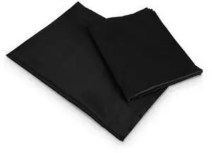 Fresh Fab Finds Luxury Silky Satin Pillowcase Set for King Pillows - Black - One size Fresh Fab Finds Luxury Silky Satin Pillowcase Set for King Pillows - Black - One size