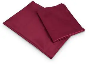 Fresh Fab Finds Luxury Silky Satin Pillowcase Set for King Pillows - Burgandy - One size Fresh Fab Finds Luxury Silky Satin Pillowcase Set for King Pillows - Burgandy - One size