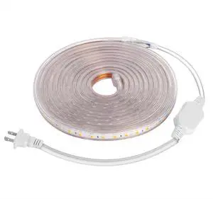 Fresh Fab Finds 32.8ft LED Strip Light 110V IP65 Dimmable 2500LM SMD 5050 Rope Light - White - One size Fresh Fab Finds 32.8ft LED Strip Light 110V IP65 Dimmable 2500LM SMD 5050 Rope Light - White - One size