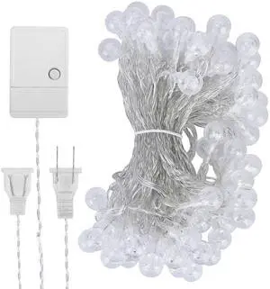 Fresh Fab Finds 32.8FT 100 Globe LED String Lights Waterproof w/ 8 Modes for Patio Garden - White - One size Fresh Fab Finds 32.8FT 100 Globe LED String Lights Waterproof w/ 8 Modes for Patio Garden - White - One size