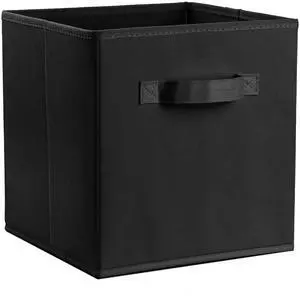 Fresh Fab Finds 4Pk Foldable Storage Cube Bins for Closet Shelves Toys Clothes Cabinet - Black - One size Fresh Fab Finds 4Pk Foldable Storage Cube Bins for Closet Shelves Toys Clothes Cabinet - Black - One size