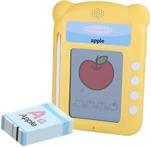 Fresh Fab Finds 100 Words Flash Cards with 5.5in LCD Writing Tablet for Toddlers - Yellow - One Size