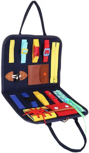 Fresh Fab Finds Kids Busy Board Montessori Sensory Learning Toy for Ages 16 - Multi - One Size
