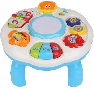 Fresh Fab Finds Toddler Musical Learning Activity Table with Lights & Sounds - Multi - Large