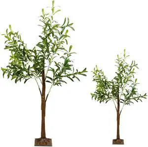 Fresh Fab Finds 6FT Lighted Olive Tree 300 LED Faux Greenery Tree 8 Modes Adjustable - Brown - 1.8M Fresh Fab Finds 6FT Lighted Olive Tree 300 LED Faux Greenery Tree 8 Modes Adjustable - Brown - 1.8M