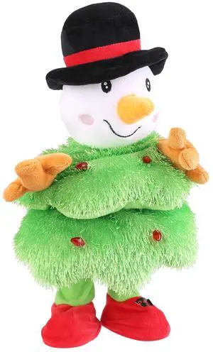 Fresh Fab Finds Dancing Singing Plush Snowman Toy with Mimicking & Funny Songs - Snowman - One size