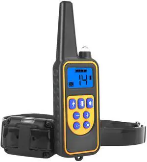Fresh Fab Finds Dog Training Collar w/ Remote, 875 Yards, 4 Modes - Black - One size