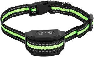 Fresh Fab Finds Anti-Bark Dog Collar Rechargeable w/ 7 Sensitivity Levels - Black - One size
