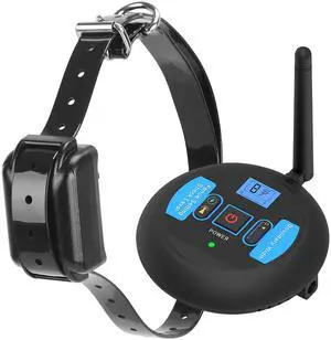 Fresh Fab Finds Wireless Dog Fence w/ Shock Collar for All Sizes - Black - One size