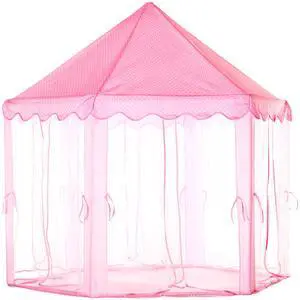 Fresh Fab Finds Princess Castle Play Tent for Girls w/ Carry Case - Pink - One size