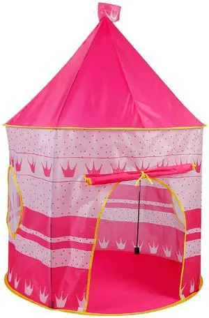 Fresh Fab Finds Foldable Pop-Up Princess Castle Tent w/ Carry Bag - Pink - One size Fresh Fab Finds Foldable Pop-Up Princess Castle Tent w/ Carry Bag - Pink - One size