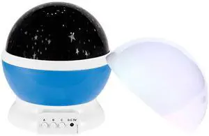 Fresh Fab Finds Rotating Starry Night Lamp USB LED Sleep Light Xmas Gift - Blue - One size