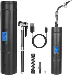 Fresh Fab Finds Wireless Tire Inflator 150PSI Air Compressor w/ LED Light & Power Bank - Black - One size Fresh Fab Finds Wireless Tire Inflator 150PSI Air Compressor w/ LED Light & Power Bank - Black - One size