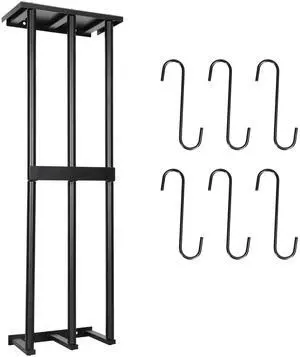 Fresh Fab Finds Wall Mounted Towel Rack for Rolled Towels Organizer Shelf for Bath & Hand Towels - Black - One size Fresh Fab Finds Wall Mounted Towel Rack for Rolled Towels Organizer Shelf for Bath & Hand Towels - Black - One size