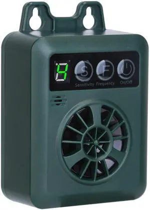Fresh Fab Finds Ultrasonic Anti-Barking Device w/ 4 Frequencies & Sensitivities, 49.2ft Range - Black - One size