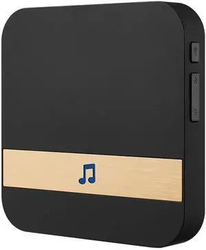 Fresh Fab Finds Plug-In Door Chime Receiver w/ 52 Melodies, Volume Control, 433MHz - Black - One size Fresh Fab Finds Plug-In Door Chime Receiver w/ 52 Melodies, Volume Control, 433MHz - Black - One size