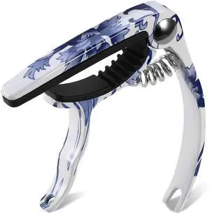 Fresh Fab Finds 3-in-1 Universal Guitar Capo Zinc Alloy for Acoustic, Electric, Ukulele - Ceramic - One size Fresh Fab Finds 3-in-1 Universal Guitar Capo Zinc Alloy for Acoustic, Electric, Ukulele - Ceramic - One size