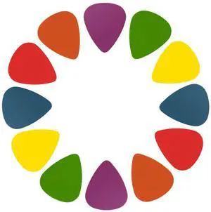 Fresh Fab Finds 12-Pack Standard Acoustic Electric Guitar Picks Plectrums - Multi - One size