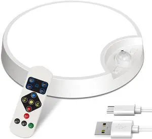 Fresh Fab Finds Rechargeable Motion Sensor LED Ceiling Light w/ Remote, 3 Modes, Timer, Dimmable - White - One size