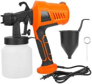 Fresh Fab Finds 700W HVLP Electric Paint Sprayer w/ 3 Patterns & 800ML Cup for Walls & Fences - Orange - One size