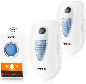 Fresh Fab Finds 1000FT Wireless Doorbell with 38 Chimes and Plug-In Receiver - White - One size Fresh Fab Finds 1000FT Wireless Doorbell with 38 Chimes and Plug-In Receiver - White - One size