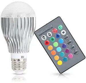 Fresh Fab Finds 16-Color LED Bulb with Remote Control Mood Lighting Set - Multi - One size
