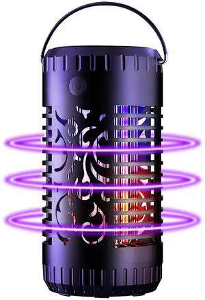 Fresh Fab Finds Solar Bug Zapper Garden Insect Killer Torch 2 Light Modes 600V Grid - Purple - One size Fresh Fab Finds Solar Bug Zapper Garden Insect Killer Torch 2 Light Modes 600V Grid - Purple - One size