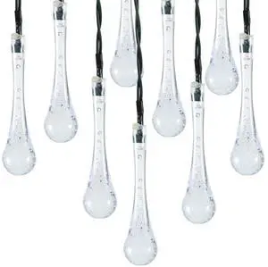 Fresh Fab Finds 21FT Solar Water Drop String Lights 30 LEDs Waterproof Fairy Lights - Cold - One size Fresh Fab Finds 21FT Solar Water Drop String Lights 30 LEDs Waterproof Fairy Lights - Cold - One size