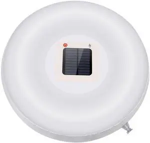 Fresh Fab Finds Solar Floating Pool Lamp w/ Light Sensor, 7 Colors, Waterproof Inflatable Light - White - One size Fresh Fab Finds Solar Floating Pool Lamp w/ Light Sensor, 7 Colors, Waterproof Inflatable Light - White - One size