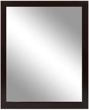 Fresh Fab Finds Wall Mount Mirror 11.8x15.7in Wood-Like Frame for Bathroom, Bedroom, Living Room - Black - 30 x 40cm Fresh Fab Finds Wall Mount Mirror 11.8x15.7in Wood-Like Frame for Bathroom, Bedroom, Living Room - Black - 30 x 40cm