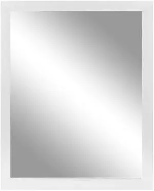 Fresh Fab Finds Wall Mount Mirror 11.8x15.7in Wood-Like Frame for Bathroom, Bedroom, Living Room - White - 30 x 40cm Fresh Fab Finds Wall Mount Mirror 11.8x15.7in Wood-Like Frame for Bathroom, Bedroom, Living Room - White - 30 x 40cm