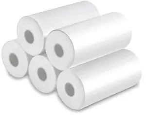 Fresh Fab Finds 5 Rolls Mini Thermal Printer Paper 57x25mm for Wireless Photo Printers - White - One size