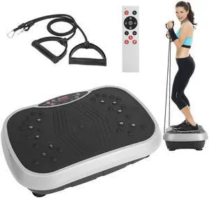 Fresh Fab Finds Vibration Exercise Machine w/ Bands & Remote - Gray - One size