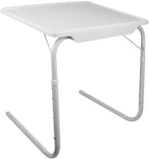 Fresh Fab Finds Foldable TV Tray Table 6 Heights 3 Angles for Sofa - White - One size