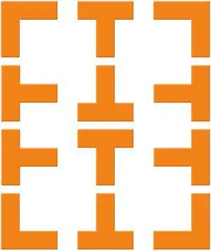 Fresh Fab Finds 12Pc Pickleball Court Marking Kit w/ T & L Shape Silicone Markers, Bag Included - Orange - One size Fresh Fab Finds 12Pc Pickleball Court Marking Kit w/ T & L Shape Silicone Markers, Bag Included - Orange - One size