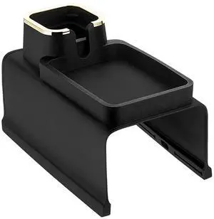 Fresh Fab Finds Silicone Couch Arm Cup Holder Tray w/ Anti-Spill Design for Drinks, Snacks & Remotes - Black - One size Fresh Fab Finds Silicone Couch Arm Cup Holder Tray w/ Anti-Spill Design for Drinks, Snacks & Remotes - Black - One size