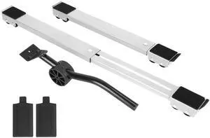 Fresh Fab Finds Extendable Furniture Dolly Roller Base w/ Brake, 1102LBS Load for Washer, Fridge - Black - One size Fresh Fab Finds Extendable Furniture Dolly Roller Base w/ Brake, 1102LBS Load for Washer, Fridge - Black - One size