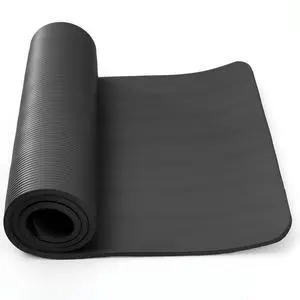 Fresh Fab Finds 0.6in Thick Anti-Tear NBR Yoga Mat w/ Carry Strap & Bag, Anti-Slip Exercise Mat - Black - One size Fresh Fab Finds 0.6in Thick Anti-Tear NBR Yoga Mat w/ Carry Strap & Bag, Anti-Slip Exercise Mat - Black - One size
