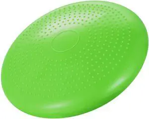 Fresh Fab Finds Inflatable Balance Disc Wobble Cushion w/ Air Pump, Wiggle Seat for Fitness & Rehab - Green - One size Fresh Fab Finds Inflatable Balance Disc Wobble Cushion w/ Air Pump, Wiggle Seat for Fitness & Rehab - Green - One size