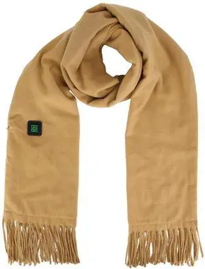 Fresh Fab Finds Electric Heated Winter Scarf USB Neck Wrap Shawl 3 Heating Modes Outdoor Cycling Skiing - Brown One size