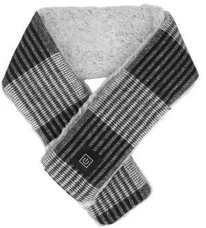Fresh Fab Finds Electric Heated Scarf USB Neck Wrap Winter Shawl 3 Heating Modes - Gray One size
