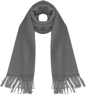 Fresh Fab Finds Oversized Cashmere Wool Shawl Wrap Winter Scarf Pashmina 79x28in - Dark Gray Fresh Fab Finds Oversized Cashmere Wool Shawl Wrap Winter Scarf Pashmina 79x28in - Dark Gray